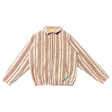 STRIPED BLOCK-PRINT KANTHA JACKET