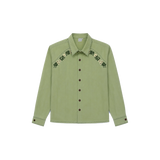 HAND-EMBROIDERED BUTTON UP