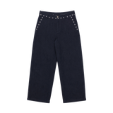 HAND-EMBROIDERED KHADI DENIM JEANS