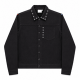 HAND-EMBROIDERED KHADI DENIM JACKET