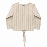 TUSSAR SILK BACK-TIE TOP