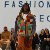 HOODED PATCHWORK JACKET