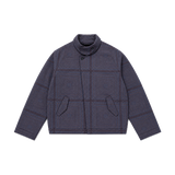DIAGONAL-CUT QUILTED JACKET